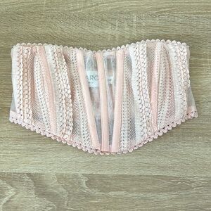 Charo Ibiza 1989 pink lace top